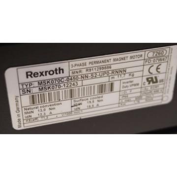 Origin Kenya  BOSCH REXROTH MSK070C-0450-NN-S2-UPO-RNNN SERVO MOTOR MSK070C0450NNS2UPORNNN