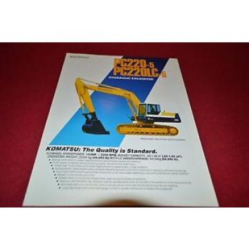 Komatsu Fiji  PC220 PC220LC Hydraulic Excavator Dealer&#039;s Brochure DCPA4