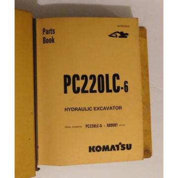 KOMATSU Cayman Islands  PC220LC-6 Hydraulic Excavator Repair Parts List Catalog Owners Manual