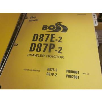 Komatsu Colombia  D87E-2 D87P-2 Bulldozer Repair Shop Manual