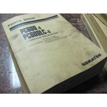 KOMATSU Japan  PC600-6, PC600LC-6 11064 11083 HYDRAULIC EXCAVATOR PARTS BOOK PEPBO50207