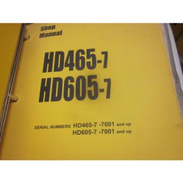 Komatsu Guyana  HD465-7 HD605-7 Dump Truck Repair Shop Manual