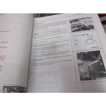 Komatsu Guam  WA80-5 Wheel Loader Operation &amp; Maintenance Manual