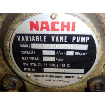 Nachi Lesotho  Variable Vane Pump Motor_VDR-1B-1A3-1146A_LTIS85-NR_UVD-1A-A3-2.2-4-1140A