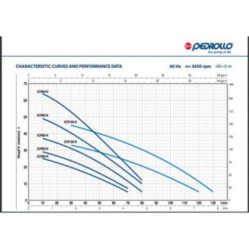 Pedrollo Algeria  1HP Multi-Stage Centrifugal Pump - 4CRm100-N -  HABLAMOS ESPANOL