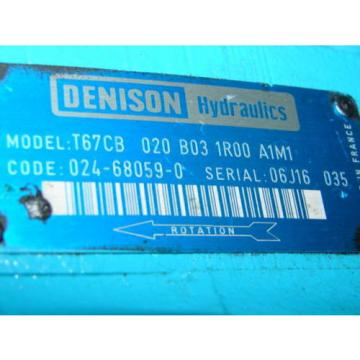 DENISON Japan  T67CB-020-B03-1R00-A1M1 HYDRAULIC MOTOR XLNT