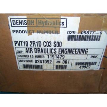 NOS DENISON HYDRAULICS PVT10 2R1D C03 S00 PISTON PUMP PVT102R1DC03S00