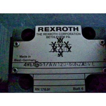 Rexroth 4WE6G51 / AW120-60NZ5V Solenoid Valve used