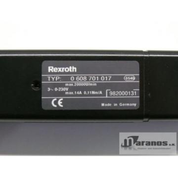 Origin France  Rexroth 0 608 701 017 Bosch Motor 0-230V max 14A 0,11Nm/A max 20000U/min