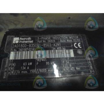 REXROTH Kyrgyzstan  INDRAMAT 2AD180D-B350B1-BS03-A2N1 3-PHASE INDUCTION MOTOR Origin IN BOX