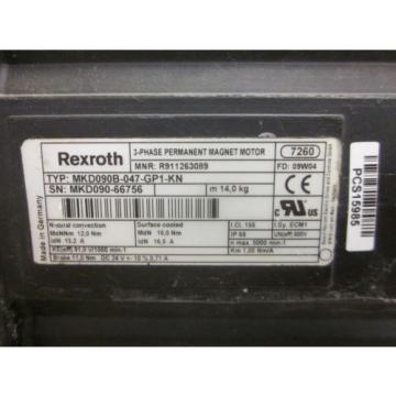 Rexroth Costa Rica  Indramat MKD090B-047-GP1-KN  3-Phase Permanent Magnet Motor