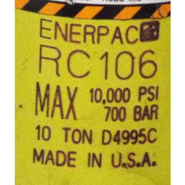 1 El Salvador  USED ENERPAC P18 w/ENERPAC RC-106 HYDRAULIC HAND PUMP ***MAKE OFFER***