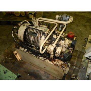 Nachi 3 HP Oil Hydraulic Unit, Nachi Variable Vane Pump VDR-11B-1A2-1A2-22, Used
