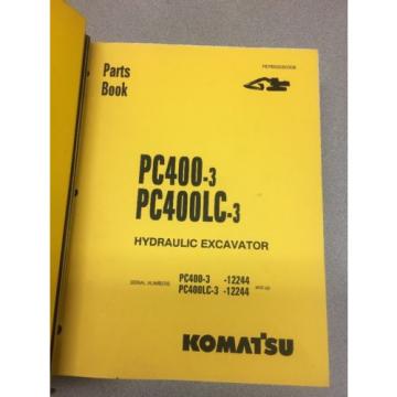 KOMATSU Iraq  PC400-3 &amp; PC400LC-3 Hydraulic Excavator Parts Book / Service Repair