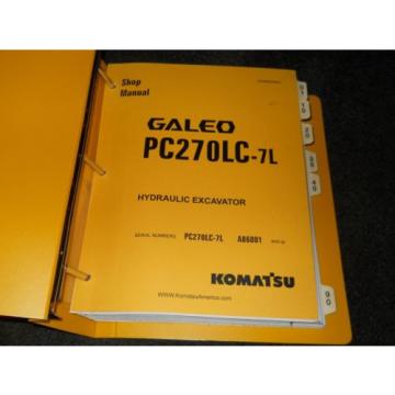 Komatsu Equatorial Guinea  PC270LC-7L shop manual A86001 up