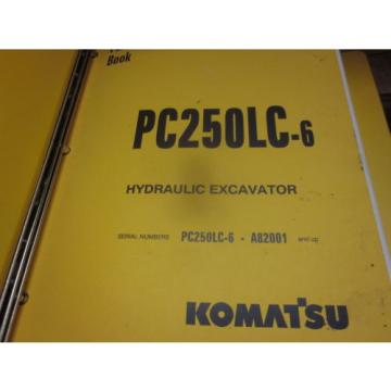 Komatsu St. Lucia  PC250LC-6 Hydraulic Excavator Parts Book Manual