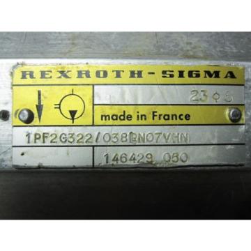 Origin Dominica  REXROTH SIGMA GEAR pumps # 1PF2G322/038LN07VHN