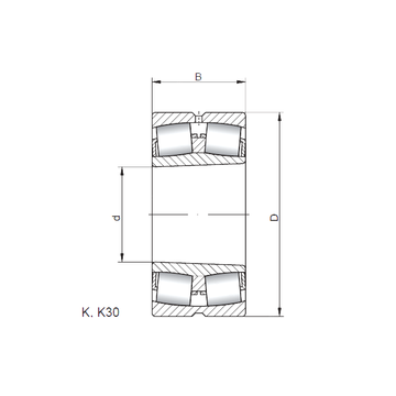 23268 KW33 ISO Spherical Roller Bearings